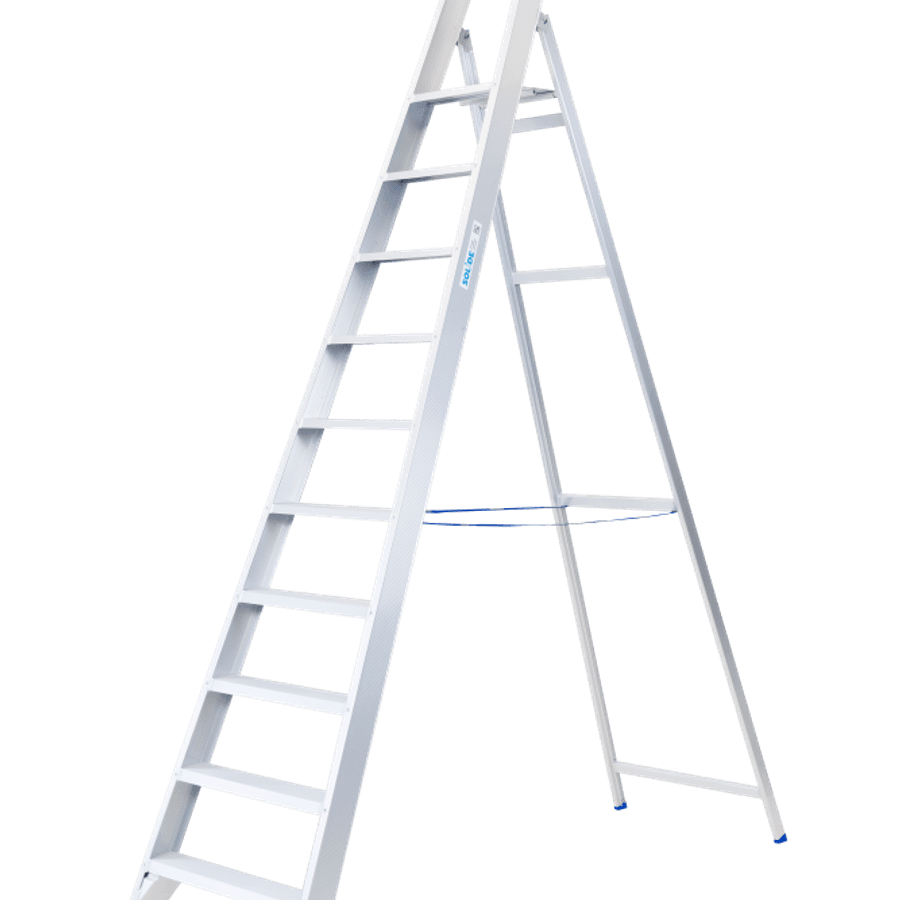 Solide Professionele trapladder / 10 treden