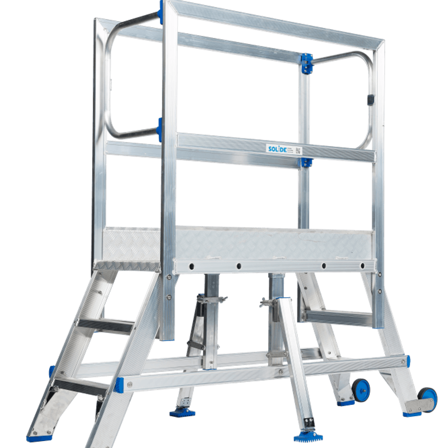 Solide Mobiel werkplatform / 3 treden, platform 1250mm
