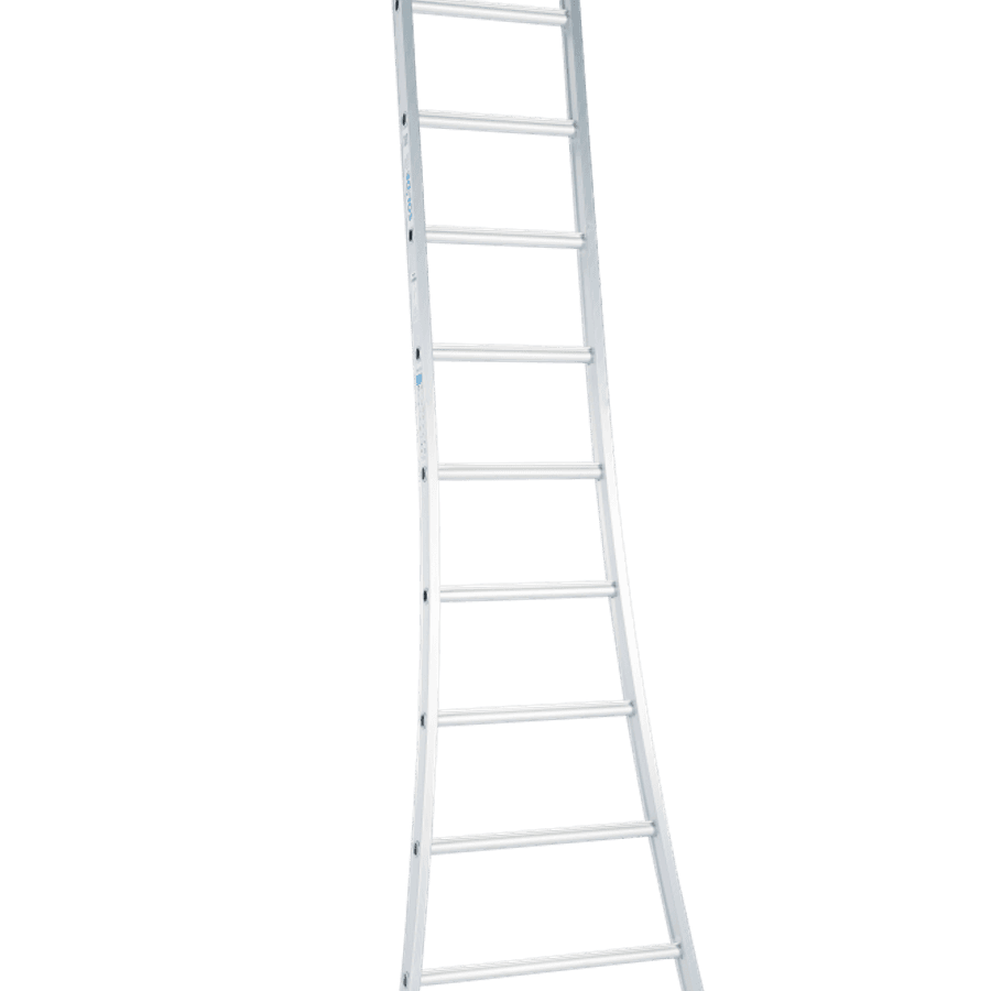 Solide Enkele ladder / 9 sporten, rechte voet