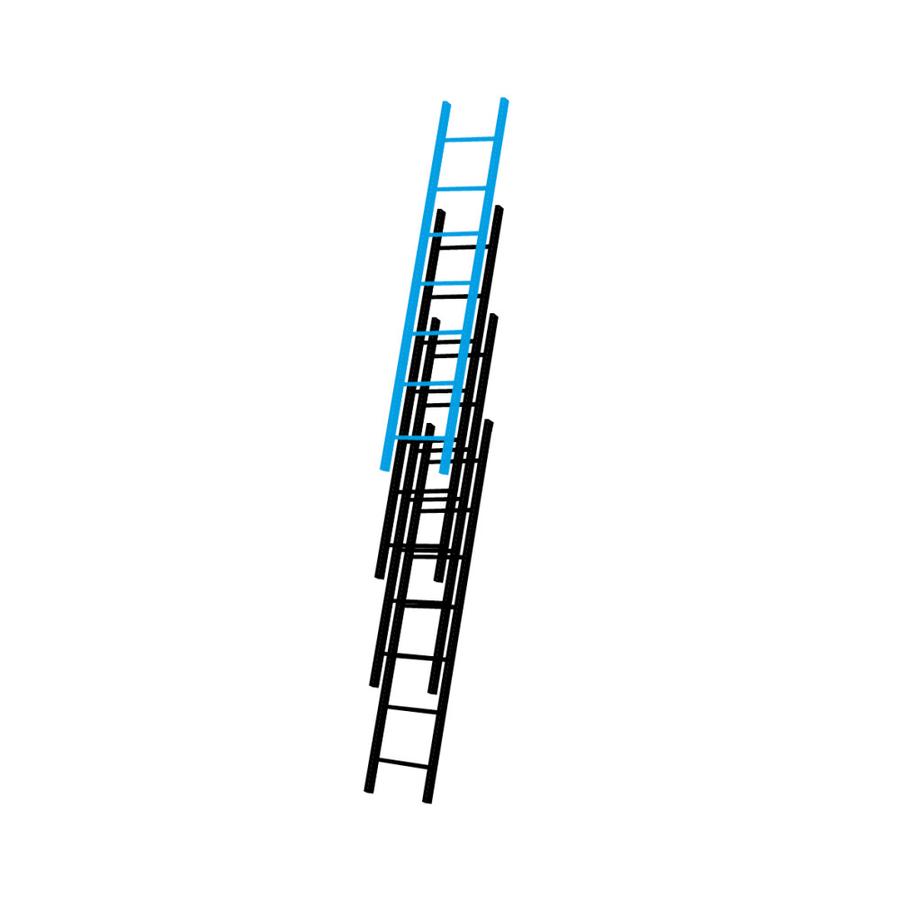 Solide SMAL DEEL V10 / 4 x 10, rechte voet, gevelrollen