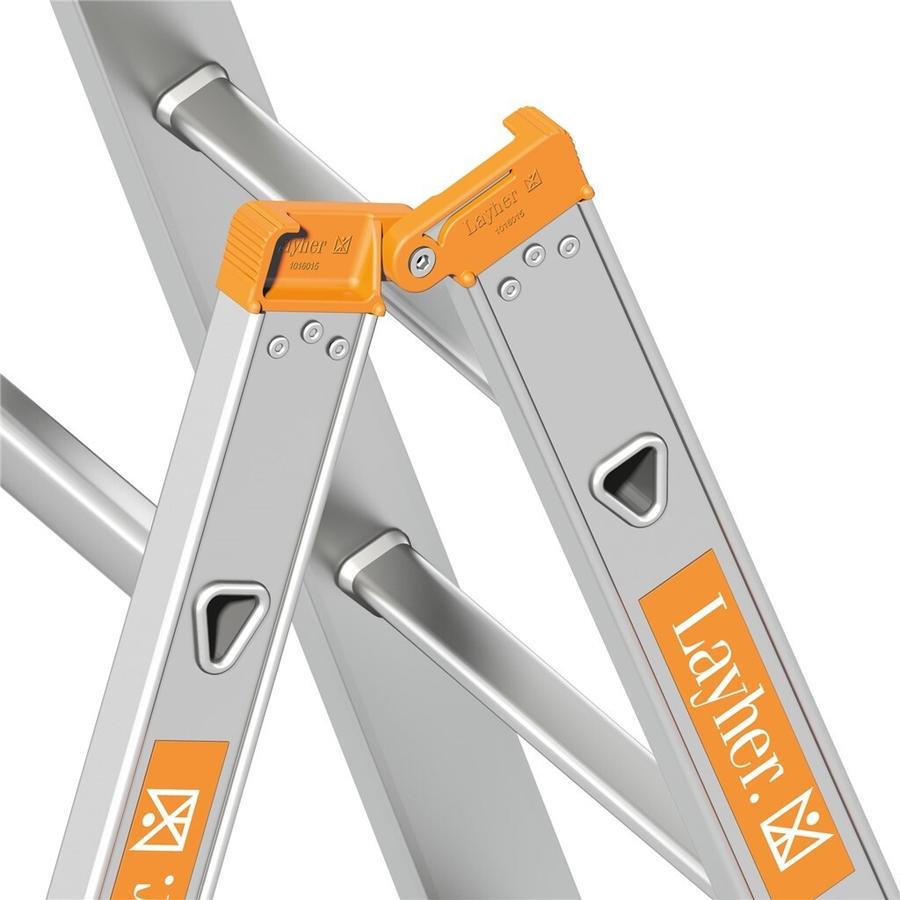 Layher 1039004 dubbele aluminium ladder 2x4 - detail 1