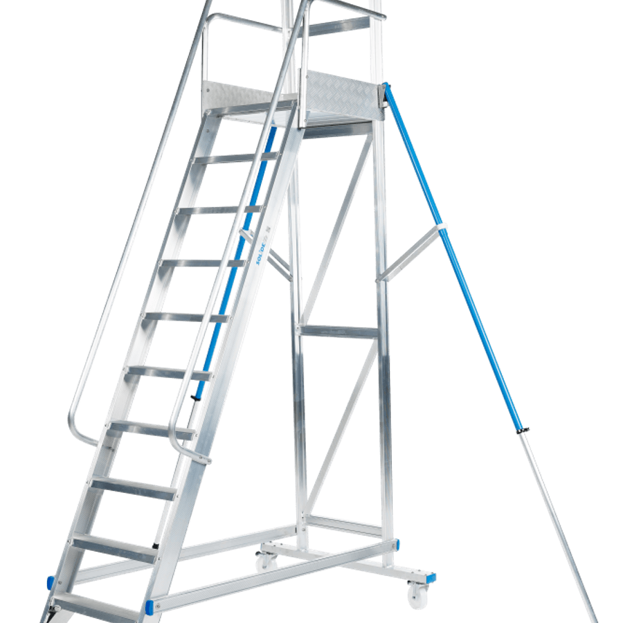 Solide Mobiele bordestrap / 10 treden