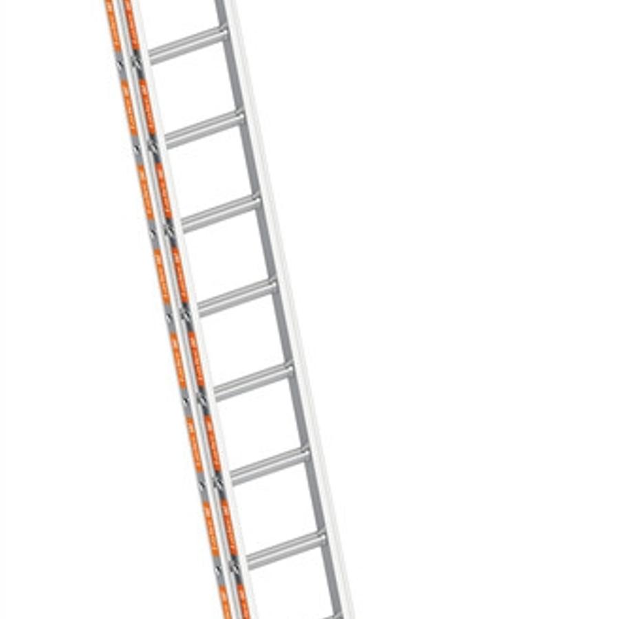 Opsteekladder alu 2x16 tr.