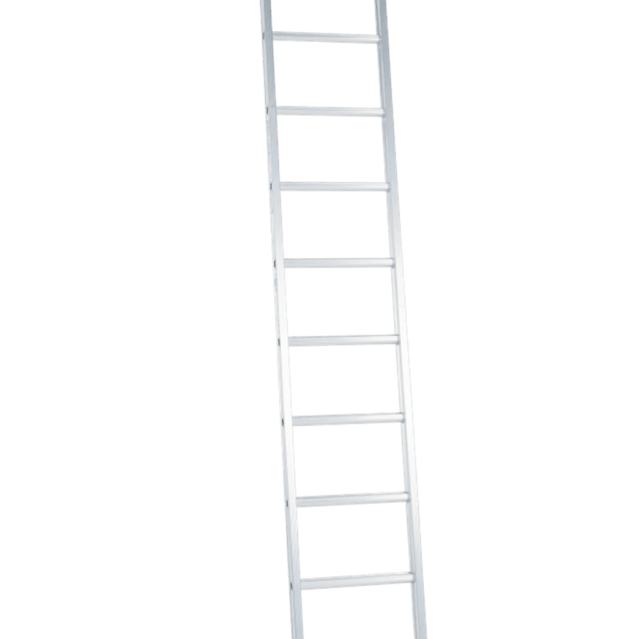 Solide Enkele ladder / 10 sporten, rechte voet