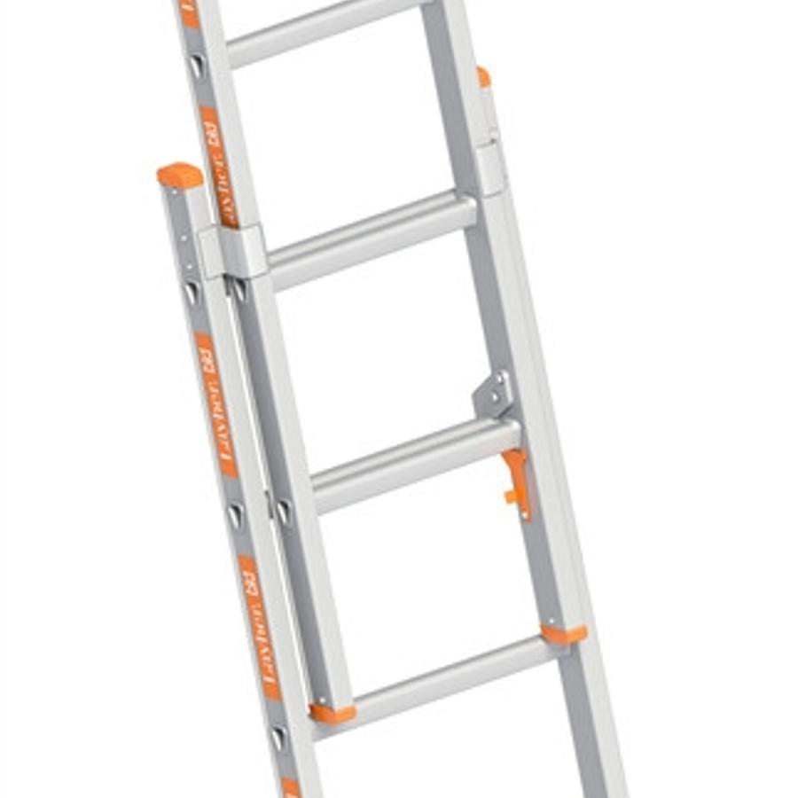 Opsteekladder alu 2x6 tr.
