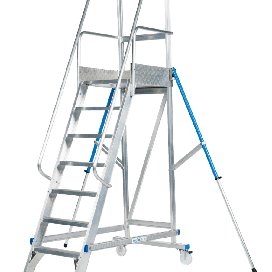 Solide Mobiele bordestrap / 7 treden