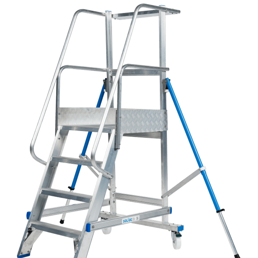 Solide Mobiele bordestrap / 4 treden