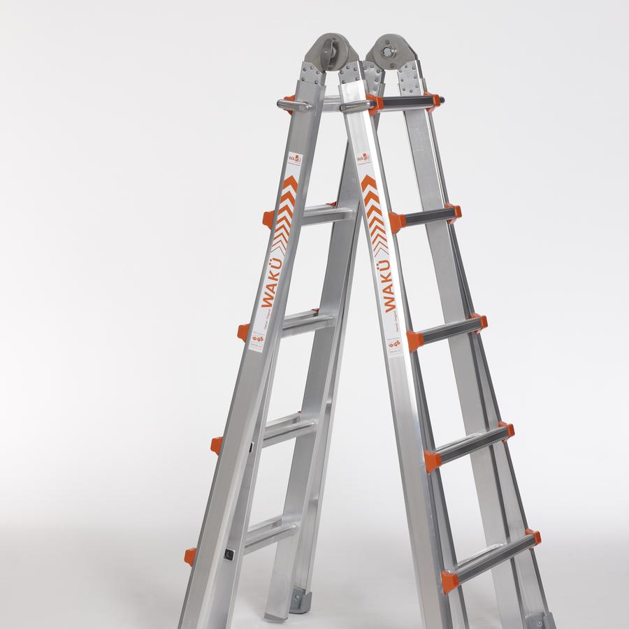 Waku aluminium teleskopische ladder 4x5 sp.