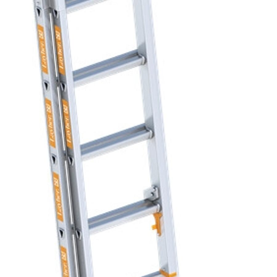 Opsteekladder alu 2x8 tr.