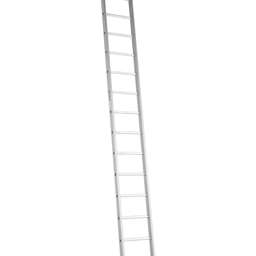 Solide Enkele ladder / 16 sporten, rechte voet, STAB290